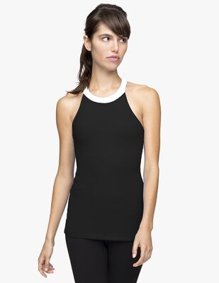 OEM wholesale elegant T-back strap detail woman fitness gym tank top