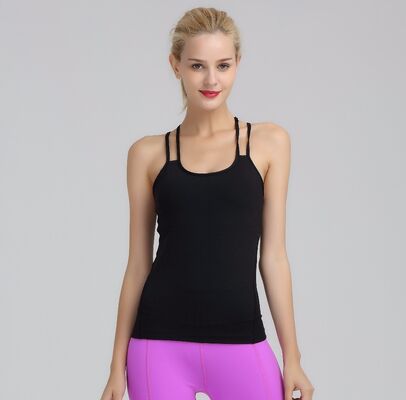 Wholesale cheap high quality back cross gym tank top