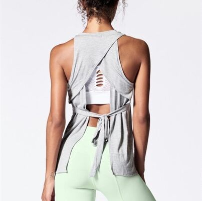 Wholesale activewear sexy back designed custom ladies tank top