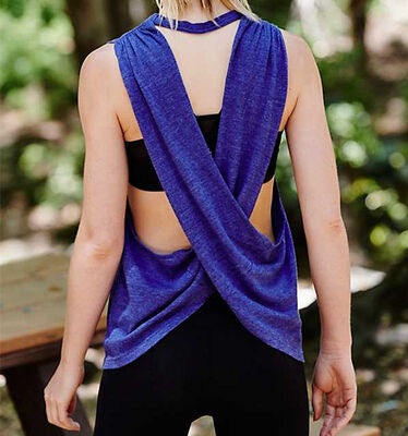 women workout top loose fit light weight workout tank top
