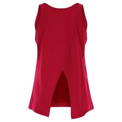 Hot sexy open back customized nylon spandex performed open back tank top