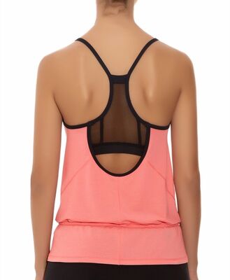 Wholesale long elastic drawstring womens tank tops workout