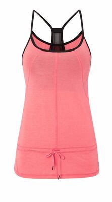 Wholesale long elastic drawstring womens tank tops workout