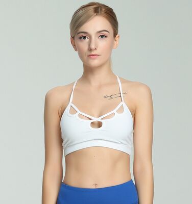 Wholesale spaghetti strap Y back yoga bra custom fitness ladies sports bra