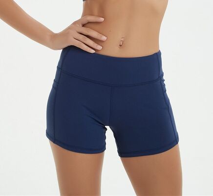 Factory sale stock fitness women yoga running shorts with pocket