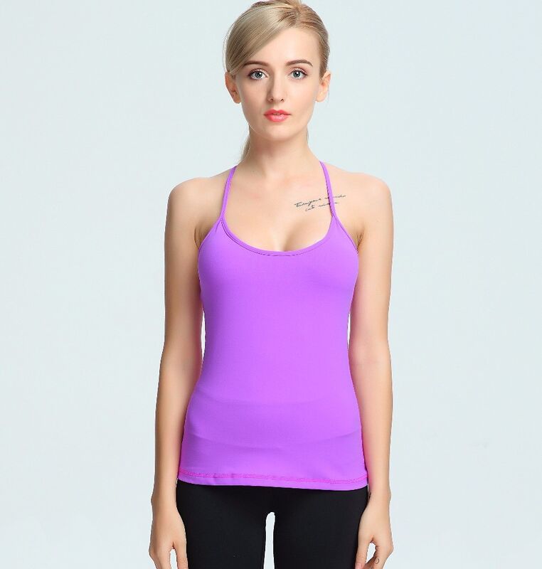 Wholesale 4 way stretch x-back women sport tank top