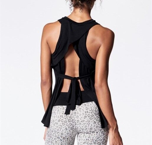 Wholesale activewear sexy back designed custom ladies tank top
