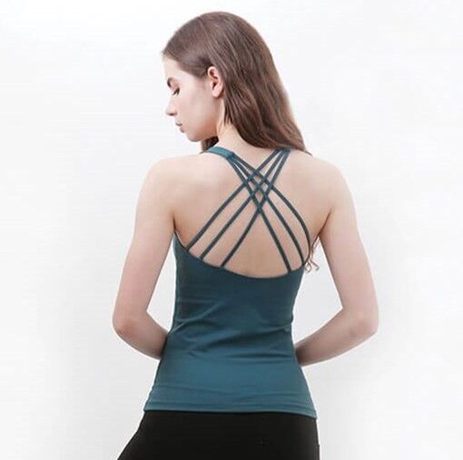 2018 High Quality Gym Workout Tank Top Women Fitness Yoga Top