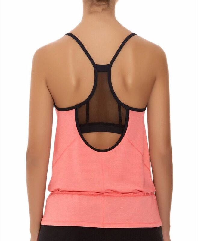 Wholesale long elastic drawstring womens tank tops workout