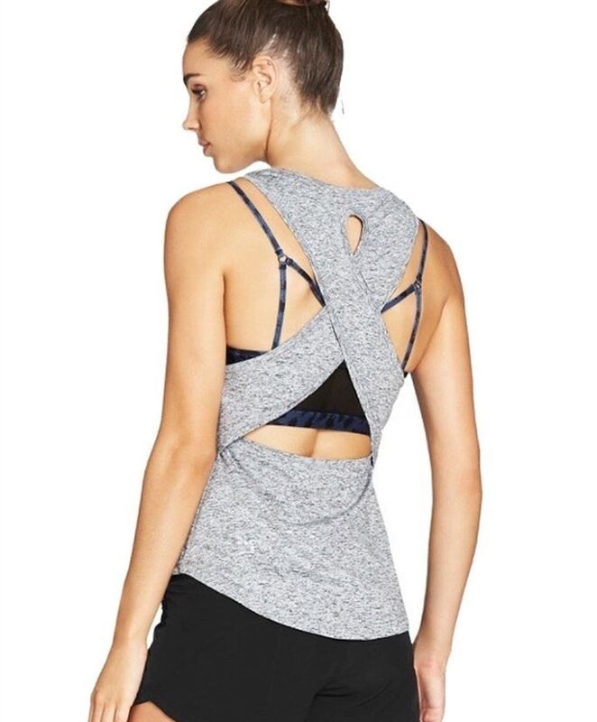 Hot selling fashion sport top ladies tank top gym