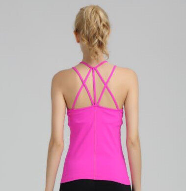 Vestidos de alta calidad para el deporte al por mayor con espalda cruzada y pantalón deportivo detallado